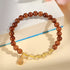 Golden Rutilated Quartz Kuka Seed(Wrist Circumference: 14-16cm)