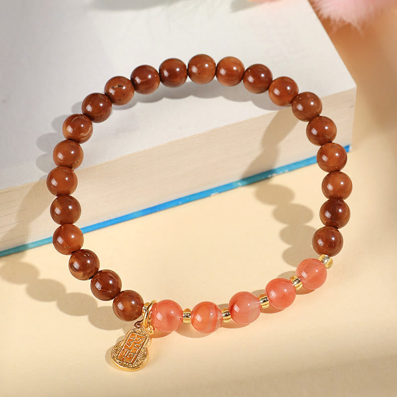 KarmaRipple's Green Phantom Citrine Rutilated Quartz Super Seven Gemstone Confidence Bracelet p27