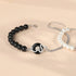 Black Obsidian Black Onyx Peace Buckle(Length: 18+4cm) / 925 Sterling Silver