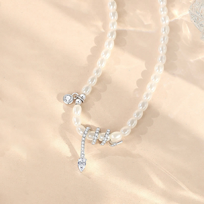 KarmaRipple's 925 Sterling Silver Year Of The Snake Pearl Bracelet Pendant Necklace p19