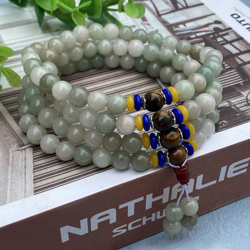 KarmaRipple's 108 Mala Beadwork Authentic Shetai?jade Fortune Prosperity Bracelet p5