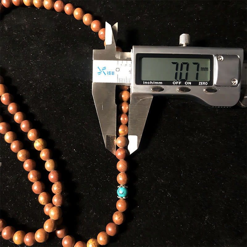 KarmaRipple's 108 Mala Beadwork Bian Stone Balancing Bracelet p4
