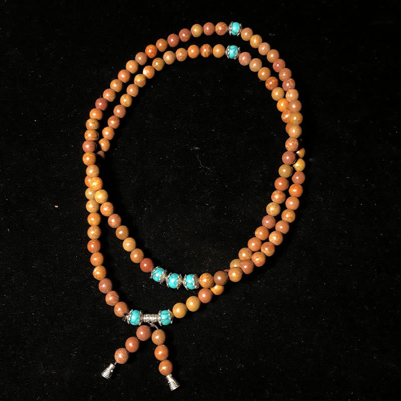 KarmaRipple's 108 Mala Beadwork Bian Stone Balancing Bracelet p2