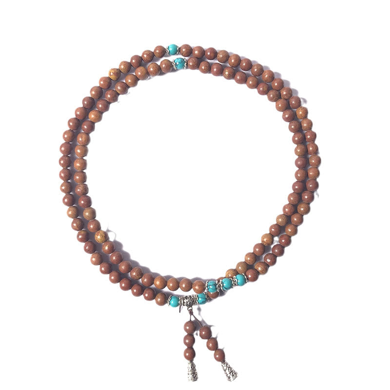 KarmaRipple's 108 Mala Beadwork Bian Stone Balancing Bracelet p5