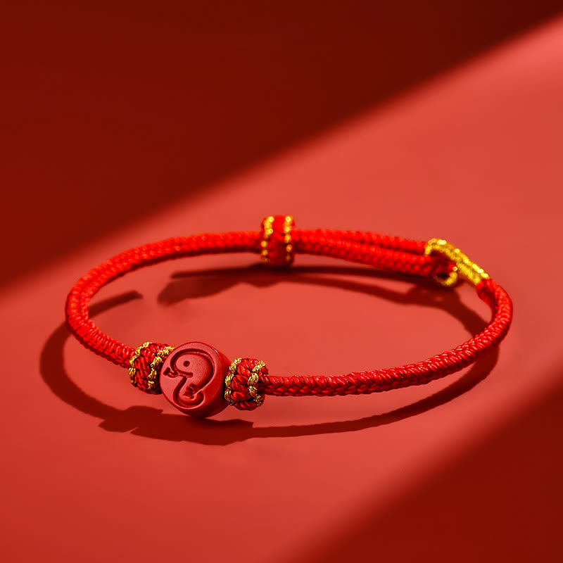 KarmaRipple's Chinese Zodiac Red String Eight Thread Peace Weave Cinnabar Protection Fortune Bracelet p15