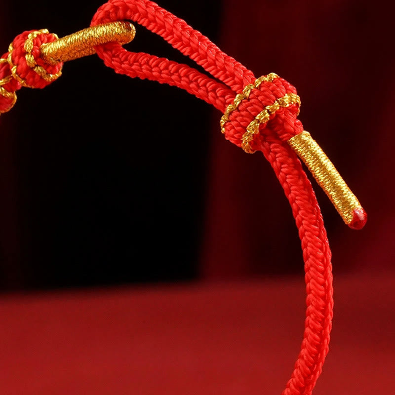 KarmaRipple's Red String Mandala Weave Hand-woven Colorful Flowers Year Of The Snake Protection Woven Bracelet p10