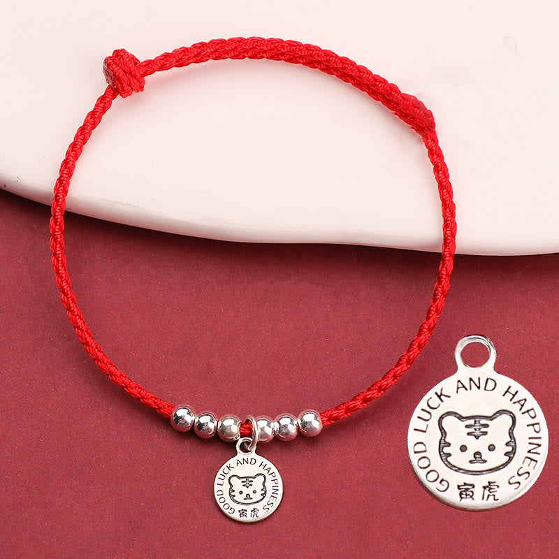 KarmaRipple's Chinese Zodiac Kid Red String 999 Sterling Silver Protection Bracelet p30