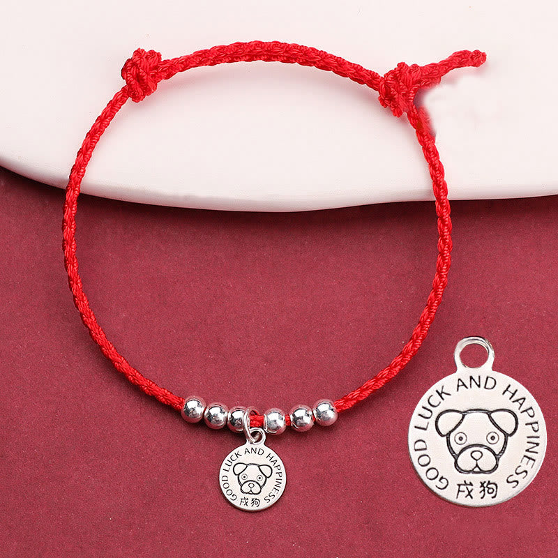 KarmaRipple's Chinese Zodiac Kid Red String 999 Sterling Silver Protection Bracelet p11