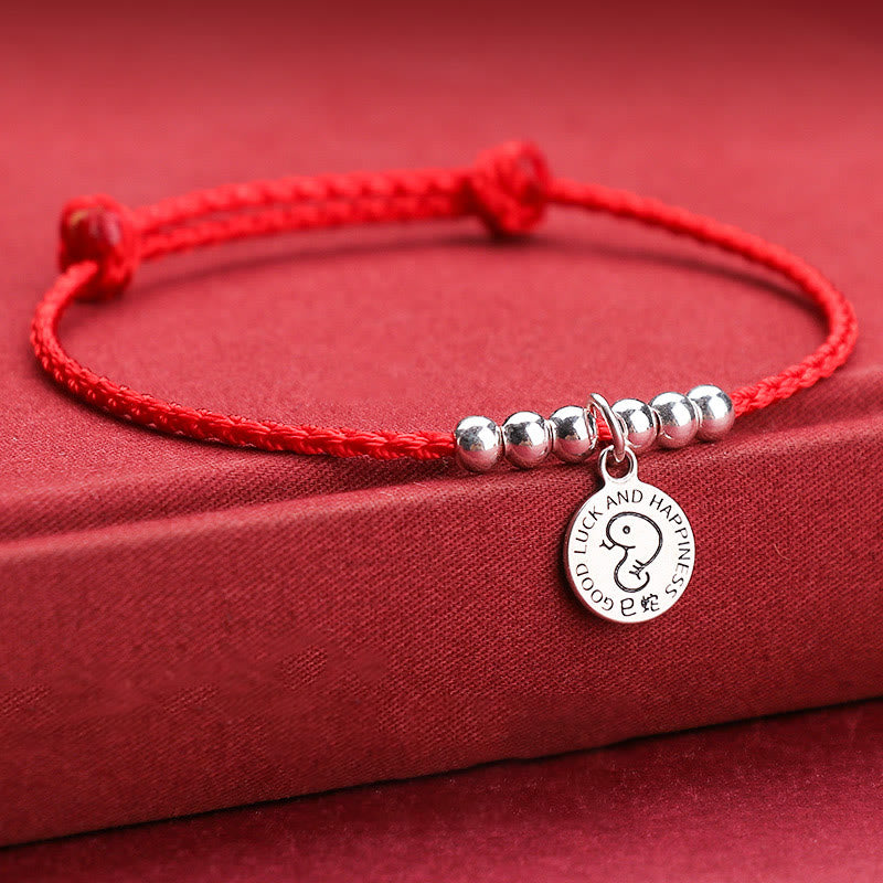 KarmaRipple's Chinese Zodiac Kid Red String 999 Sterling Silver Protection Bracelet p1