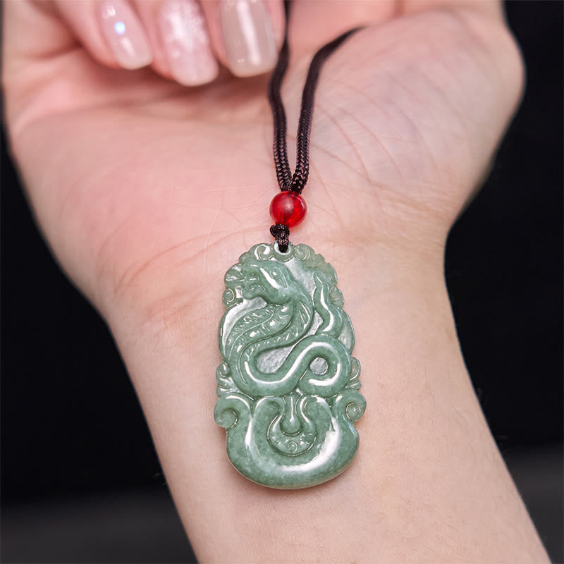 KarmaRipple's Fortunate Balancing The Year of The Snake 2025 Jade Ivory Gemstone Red String Protection Bundle p4