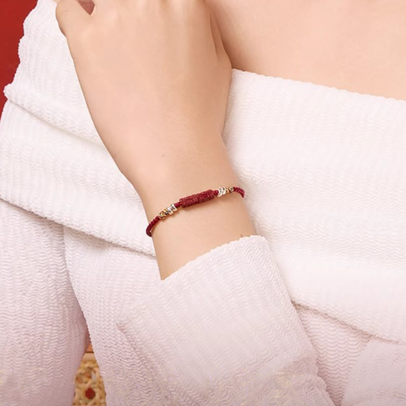 KarmaRipple's 925 Sterling Silver Om Mani Padme Hum Cinnabar Blessing Child Adult Bracelet p11