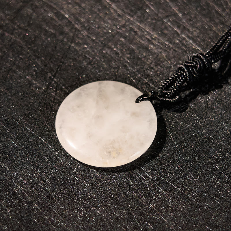 KarmaRipple's Vairocana Tathagata Sanskrit Mantra Various Gemstone Black Obsidian Green Aventurine Strength Pendant Necklace p15
