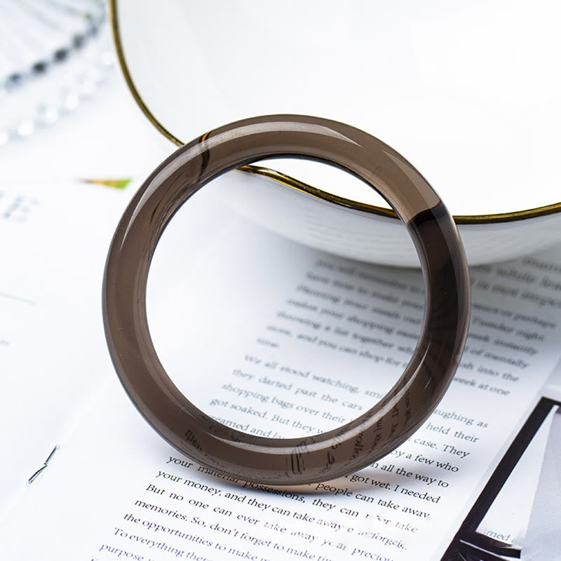 KarmaRipple's lce Obsidian Courage Bracelet Bangle p3