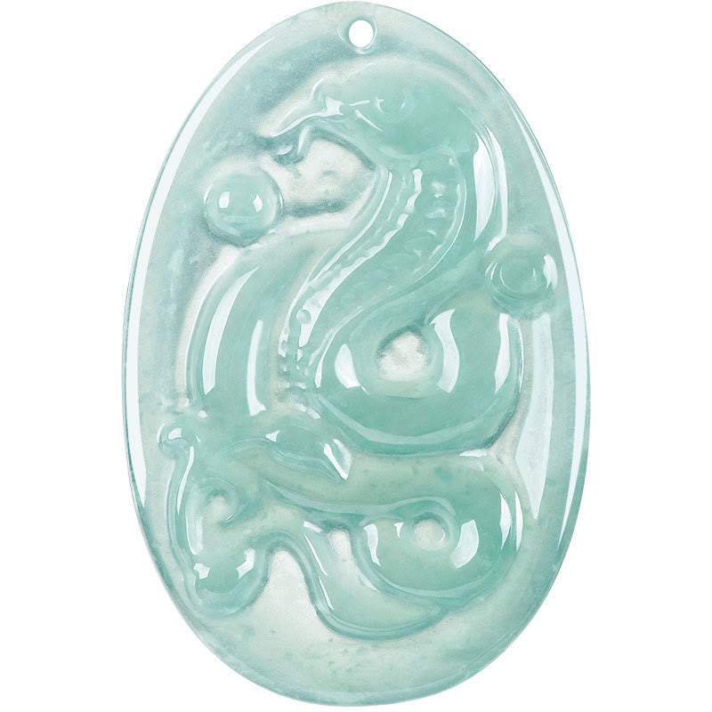 KarmaRipple's Authentic Jade Oval Year Of The Snake Fortune Pendant Necklace p8