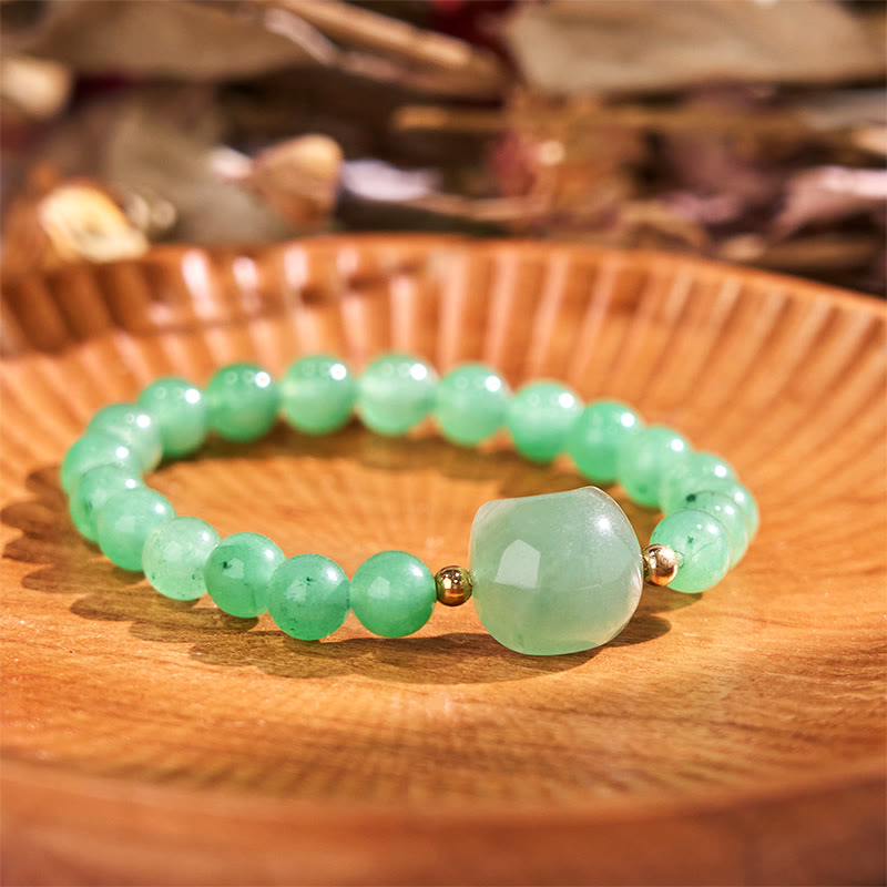 KarmaRipple's Amethyst Green Aventurine Rose Quartz Fluorite Cat Head Balance Fortune Bracelet p10