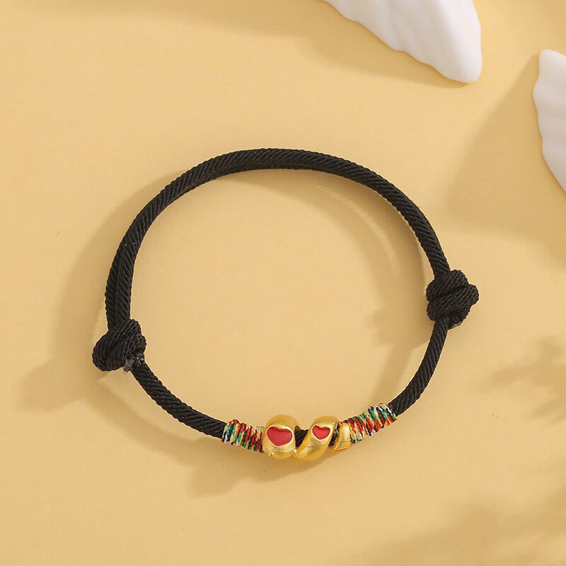 KarmaRipple's Red String Bronze Alloy Love Year Of The Snake Protection Woven Bracelet p12