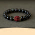 10mm Black Obsidian Cinnabar-Tiger