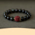 10mm Black Obsidian Cinnabar-Dragon