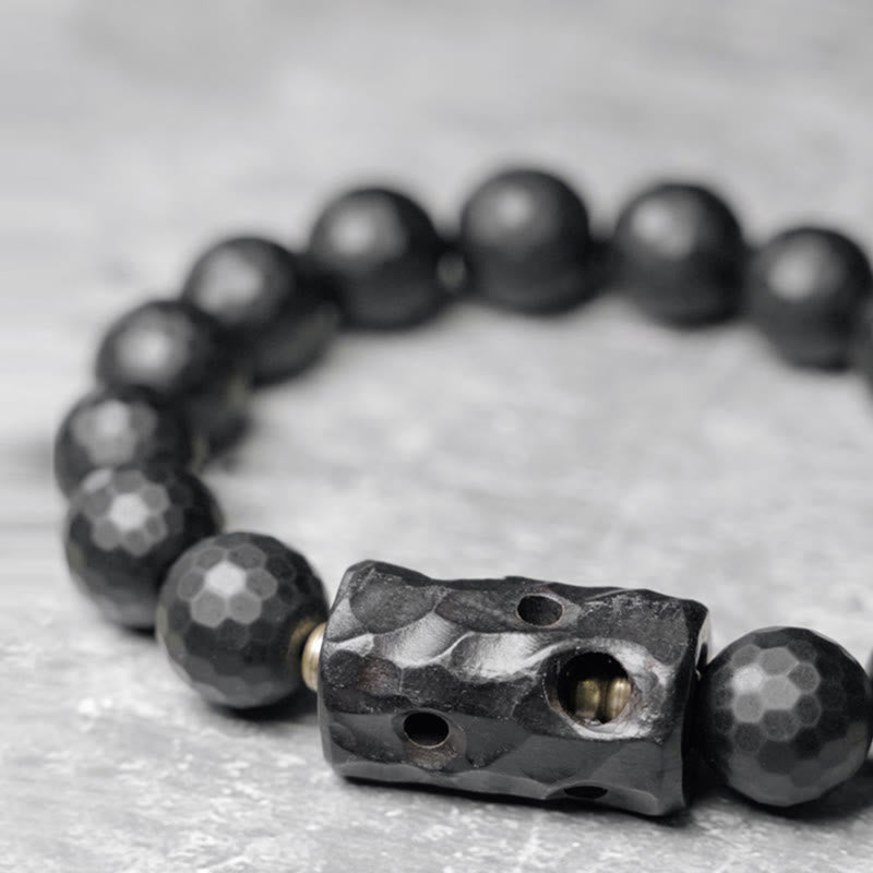 KarmaRipple's Matte Frosted Surface Black Onyx Ebony Protection Bracelet p4