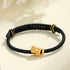 Black String 999 Sterling Silver Gold Snake