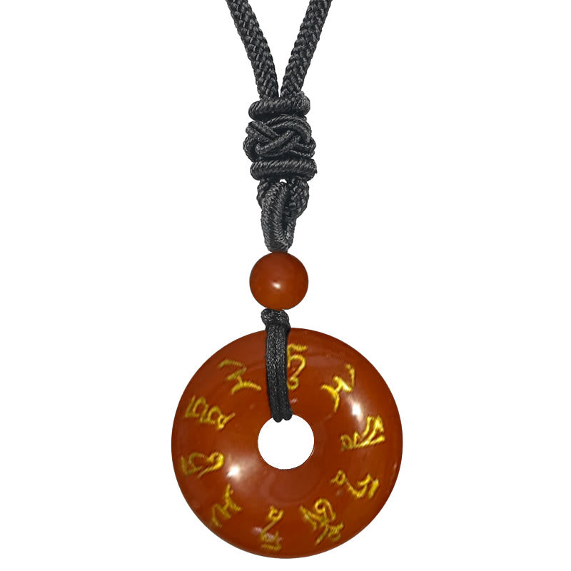 KarmaRipple's Green Tara Mantra Authentic Various Gemstone Black Obsidian Fulfilment Pendant Necklace p4