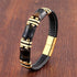 Yellow-Black Tiger Eye-Gold / 18-20cm