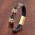 Brown-Red Tiger Eye-Gold / 16-18cm