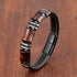 Brown-Red Tiger Eye-Black / 16-18cm