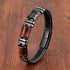 Yellow-Brown-Red-Black Tiger Eye-Black / 18-20cm