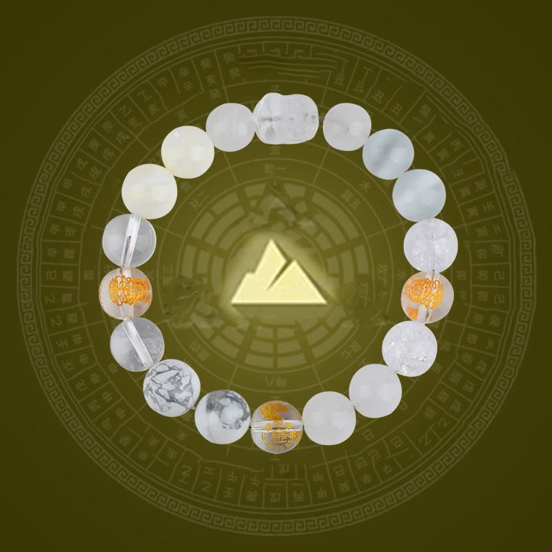 KarmaRipple's Five Elements Various Gemstone Agate Pixiu Wealth Bracelet p12