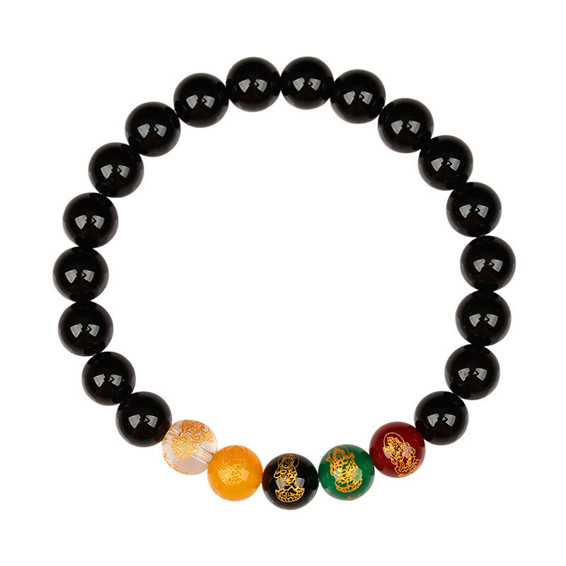 KarmaRipple's Five Elements Various Agate Jambhala Fortune Bracelet p14