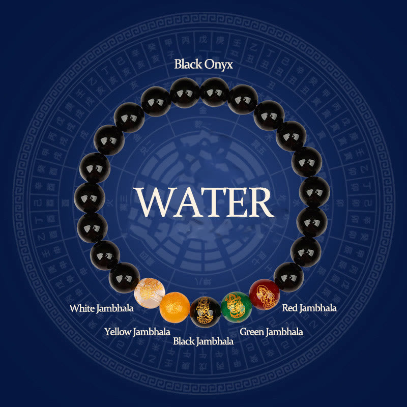 KarmaRipple's Five Elements Various Agate Jambhala Fortune Bracelet p30