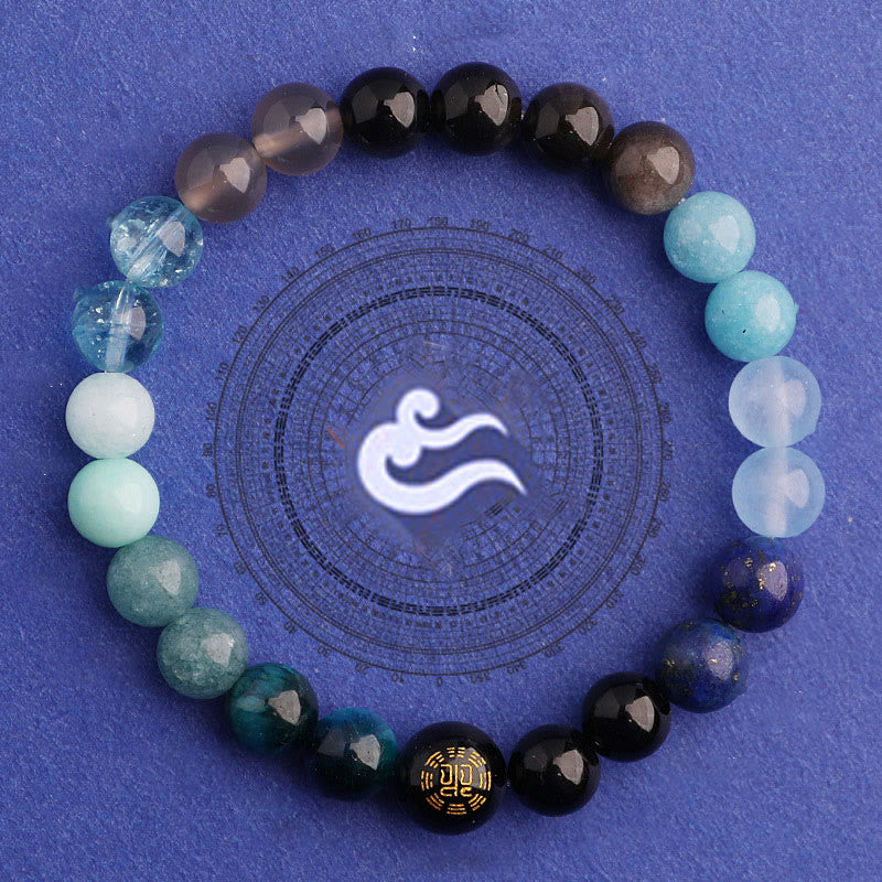 KarmaRipple's Five Elements Various Agate Balance Fortune Bracelet p33