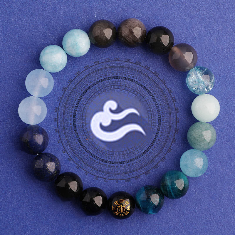 KarmaRipple's Five Elements Various Agate Balance Fortune Bracelet p34