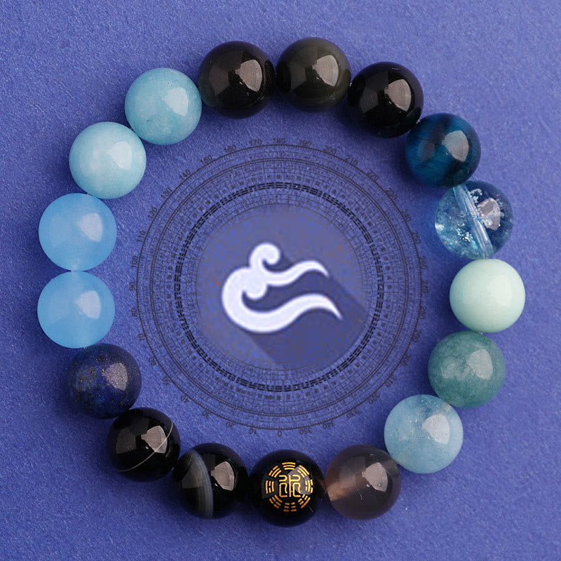 KarmaRipple's Five Elements Various Agate Balance Fortune Bracelet p35
