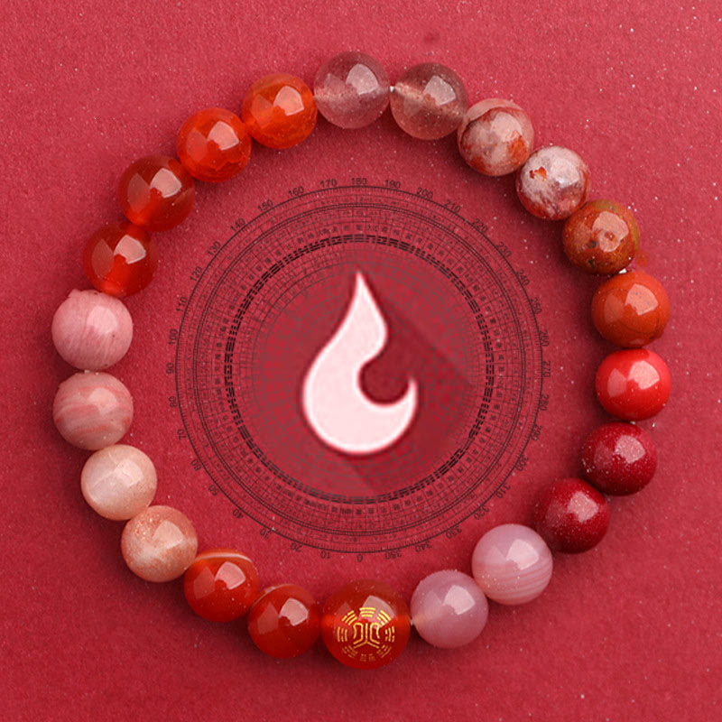 KarmaRipple's Five Elements Various Agate Balance Fortune Bracelet p37
