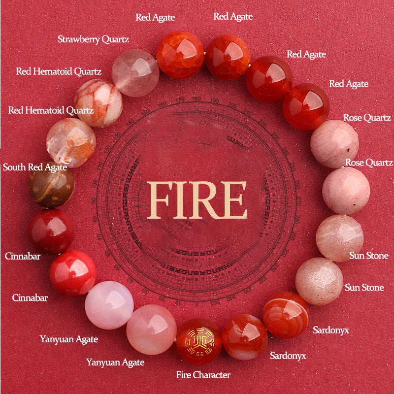 KarmaRipple's Five Elements Various Agate Balance Fortune Bracelet p66