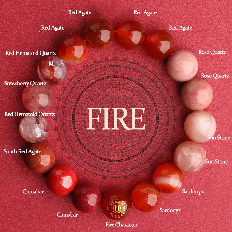 KarmaRipple's Five Elements Various Agate Balance Fortune Bracelet p67