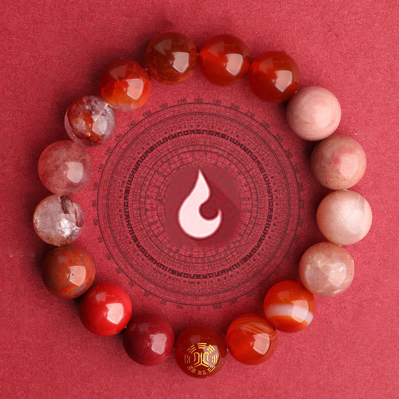 KarmaRipple's Five Elements Various Agate Balance Fortune Bracelet p39