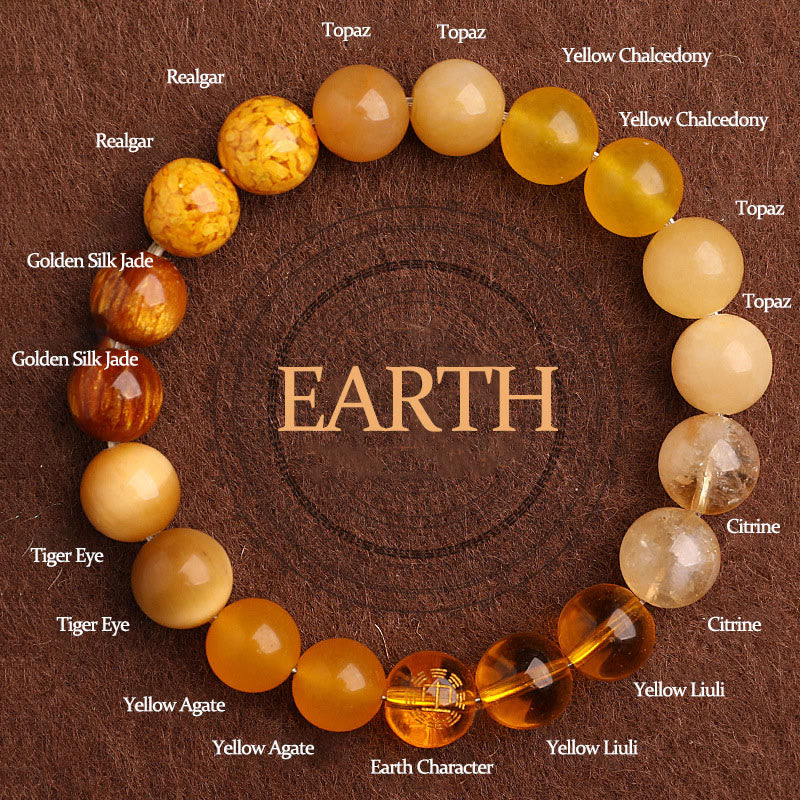 KarmaRipple's Five Elements Various Agate Balance Fortune Bracelet p69