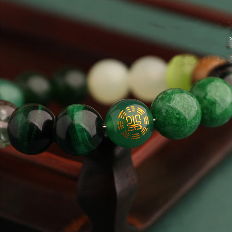 KarmaRipple's Five Elements Various Agate Balance Fortune Bracelet p26