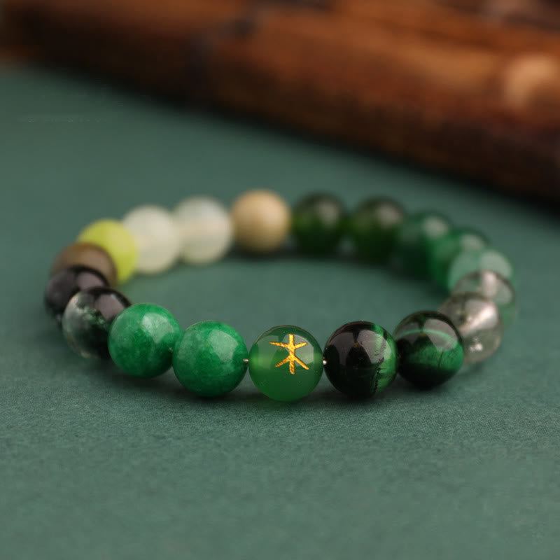 KarmaRipple's Five Elements Various Agate Balance Fortune Bracelet p27