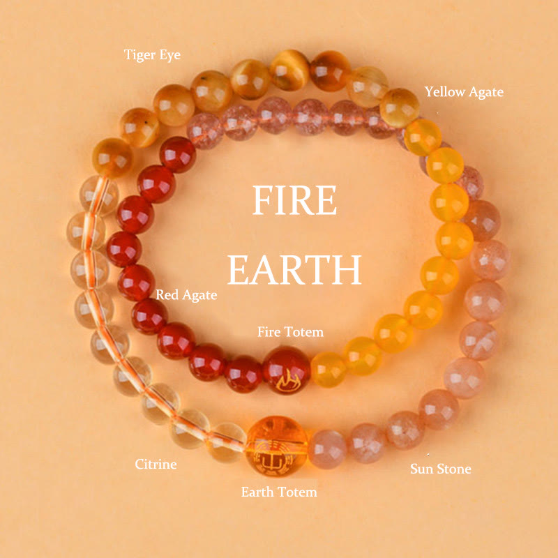 KarmaRipple's Five Elements Various Agate Gemstone Pearl Black Onyx Ivory Agate Ivory Gemstone Fortune Bracelet p4