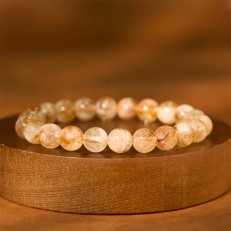 KarmaRipple's Authentic Citrine Snowflake Gemstone Prosperity Bracelet p6