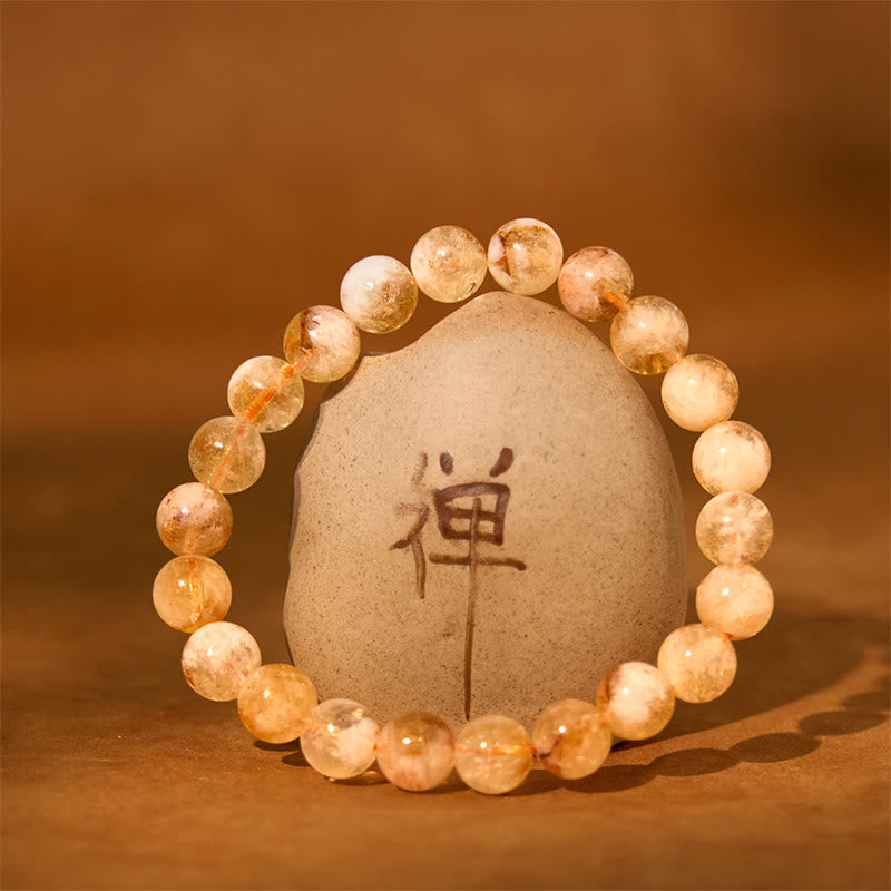 KarmaRipple's Authentic Citrine Snowflake Gemstone Prosperity Bracelet p5