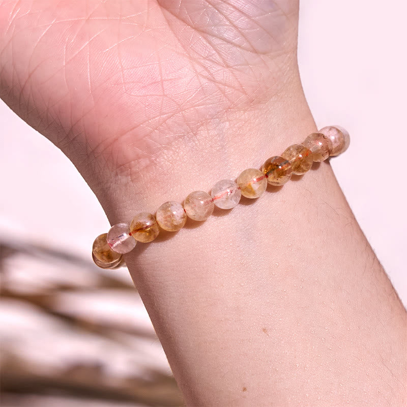 KarmaRipple's Authentic Citrine Snowflake Gemstone Prosperity Bracelet p13