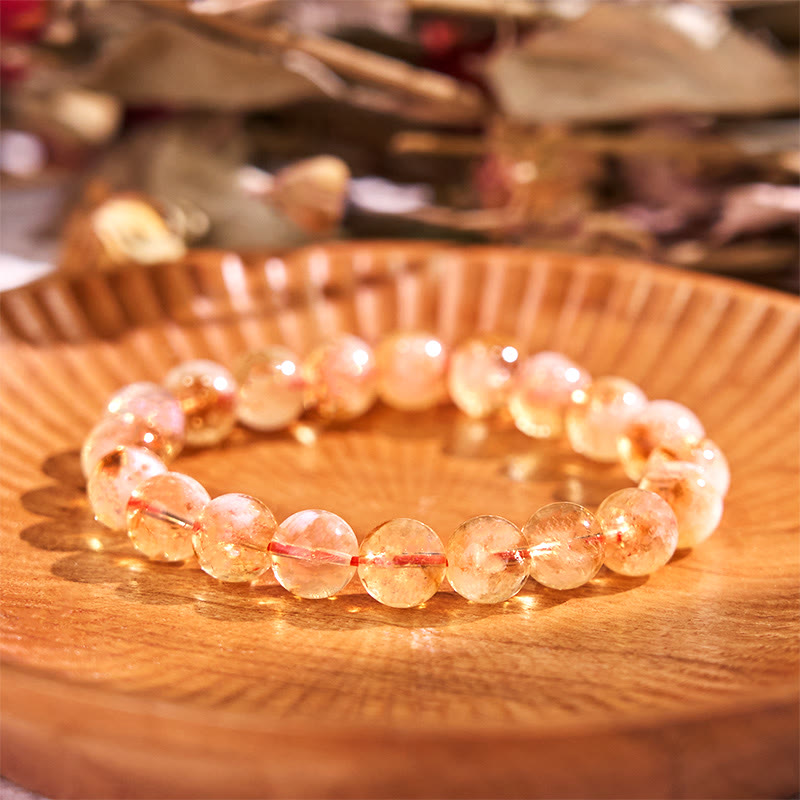 KarmaRipple's Authentic Citrine Snowflake Gemstone Prosperity Bracelet p4