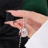Chalcedony 999 Sterling Silver Plated Platinum