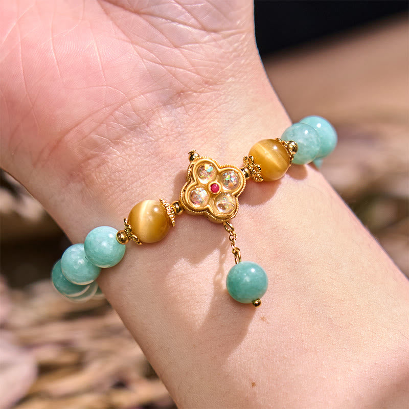 KarmaRipple's Jade Yellow Tiger Eye Prosperity Bracelet p3