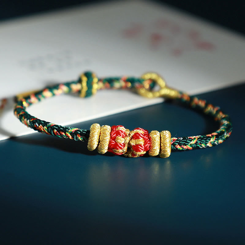 KarmaRipple's Chinese Zodiac Natal Buddha Colorful Strings Fortune Bracelet p3